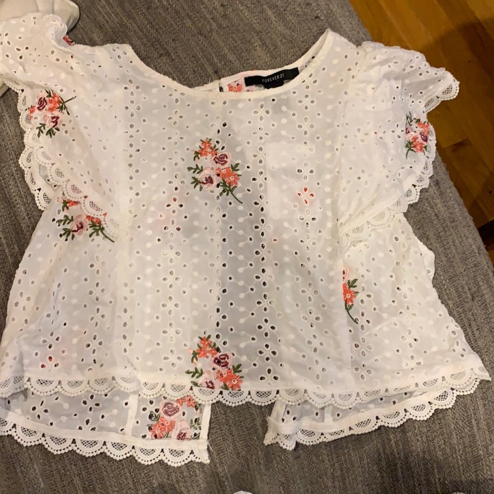 Lace crop top